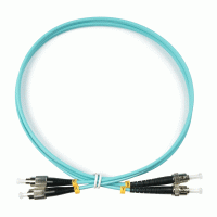 Оптический шнур ST-FC/UPC MM 50/125 OM3 duplex 1м