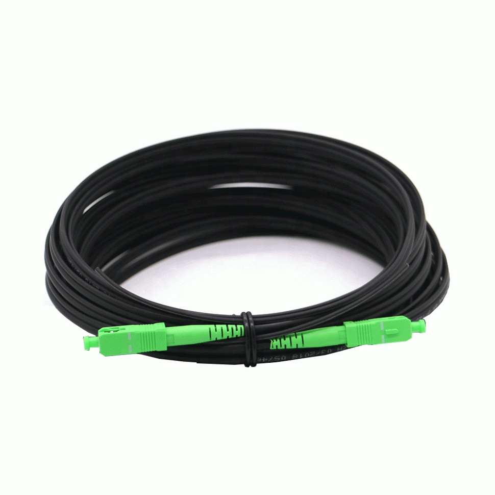 Оптический шнур FTTH SC/APC-SC/APC SM 9/125 20м  в Москве