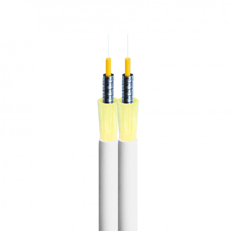 Кабель Duplex 3.0мм SM 9/125 G.657 LSZH CO-PD1 ARM бронированный белый   в Москве