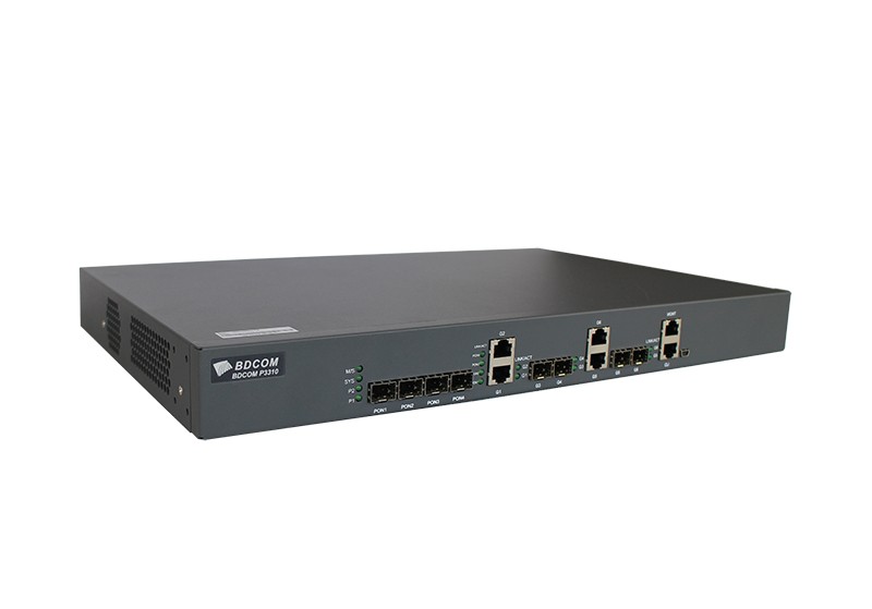 Абонентский линейный терминал BDCOM OLT P3310D-2AC, 4 порта GEPON, 2 gigabit порта RJ45, 2 комбо-порта, 2 SFP порта, 2 БП АС в Москве