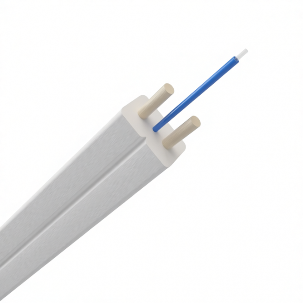 Оптический кабель CO-FTTH1-1 на 1 волокно G.657, LSZH White в Москве