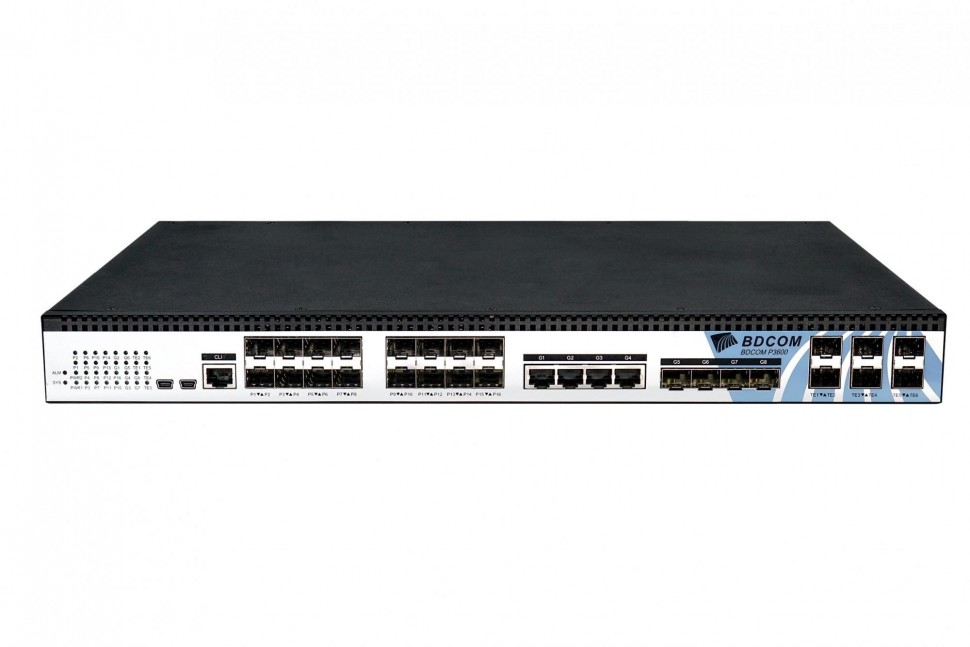 Оптический линейный терминал BDCOM OLT P3600-16E-2AC GEPON