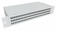 Кросс оптический в стойку КОР-96-Ц 2U сплошная панель